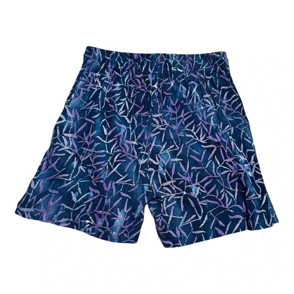 AGASVAHA by Galuh Kenanga Mutlicolor 100% Rayon‎ Hand Made Shorts Women's 2XL